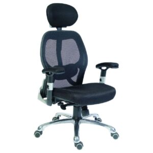 Crockett Fabric Home And Office Chair In Black