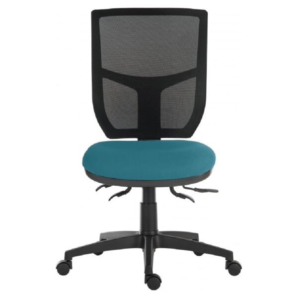 Earlville Fabric Home And Office Chair In Black And Teal