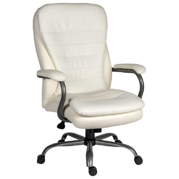 Godley Leather Home And Office Chair In White