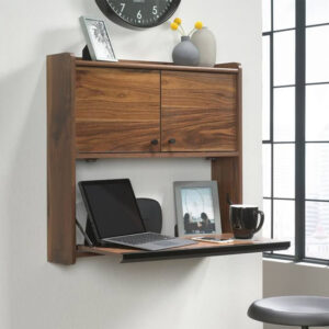 Hamlet Wooden Wall Hung Laptop Desk In Walnut