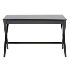 Werito Wooden Computer Desk With 1 Drawer In Black