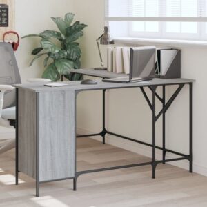 Wisbech Wooden Laptop Desk Corner In Grey Sonoma