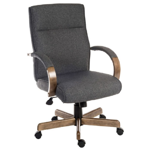 Garwood Fabric Home And Office Chair In Grey